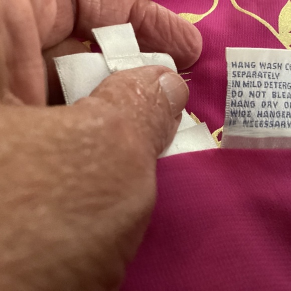 Diane Gilman blouse womens SZ XS tunic hot pink  sequins vintage 90’s Ba… - Picture 6 of 9